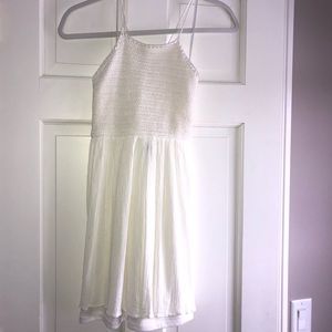 Crotchet white dress